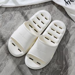 Bathroom slippers women's summer home couple indoor home leakage home bath summer sandals men