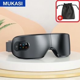 Eye Massager Heating Eye Massager with Vibration and Bluetooth Music Smart Massage Eye Mask for Eye Strain Migraines Relief Improve Sleep 231024