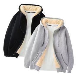 Mens Hoodies Sweatshirts Men Fleece Warm Coats Full Zip Tops Jacket Long Sleeve Hooded Sweatshirt Coat Casual Comfortable Breathable Outwear 231025