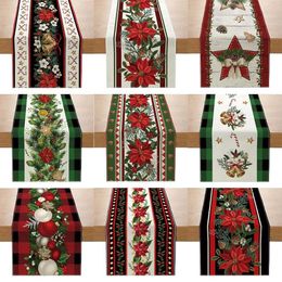 Table Runner Christmas Table Runner Merry Christmas Decorations For Home Tablecloth Navidad Noel Kerst Xmas Gifts Year 2024 Natal 231025