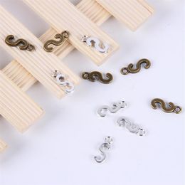 2015New fashion antique silver copper plated metal alloy selling A-Z Alphabet letter S charms floating 1000pcs lot #019x240O