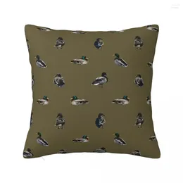 Pillow Mallard Duck Pattern Print Throw Pillowcases Bed S Anime Girl Marble Cover