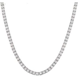 925 Sterling Silver Link Chain Moissanite Necklace Tennis Customised Necklaces for Man and Woman