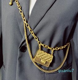 Waist Bags Luxury Designer Chain Belt For Women Mini Waist Gold Metal Bag Hollowed Out Bag