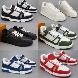 Women Mens Virgil Designer Trainers Platform Casual Shoes Calf Leather Denim Abloh Black White Pink Green Blue Fashion Plate-forme Run Sneakers 36-46