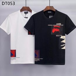 DSQ PHANTOM TURTLE Men's T-Shirts Mens Designer T Shirts Black White Back Cool T-shirt Men Summer Fashion Casual Street T-shi2806