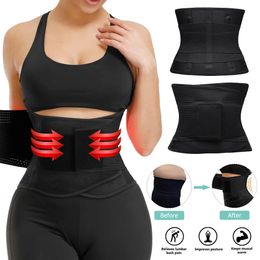 1PC Back Support Women's Waist Trainer Abdominal Belt Tight Bust Shaping Sports Girl Belt Wth Sticker Gym Belt Sports Accessories 231025