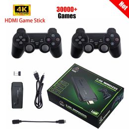 Game Controllers Joysticks M8 Video Game Console 4K 10000 games 64GB 32GB Game Stick 2.4G Double Wireless Controller Retro games For PS1/GBA boy gift 231024