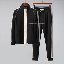 New Men Tracksuit Sweat Suits Sports Men Hoodies Jackets Tracksuits Jogger Suits Jacket Pants Sets black Men Jacket Sporting Suit 2366