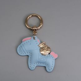 Designer fashion new keychain pendant men and women classic pony keychain pendant car bag pendant small gift to love