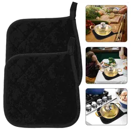 Table Mats 2 Pcs Anti-scalding Pad Trivet Mat Pot Holder Decor Dish Decoration Cookware Pads Cotton Dining Coasters