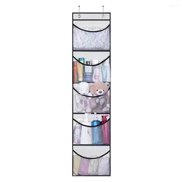 Storage Boxes Durable Washable Hanging Bag Bathroom Supplies Organiser Efficient Over Door With 5 Mesh For Hats