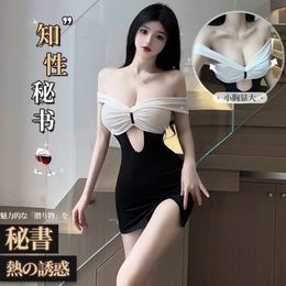 Cosplay Sexy Office Look Porn Woman Costume Desire Cosplay Female Secretary Lingerie Mini Dress Role-playing Games Free Shipping