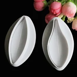 Baking Moulds 2pcs/set Plastic Shaped Fondant Gift Decorating Sugar Craft Plunger Cutter Flower Mold