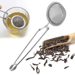 High-end Kitchenware Accessories Tools Tea Infuser 304 Stainless Steel Sphere Mesh Strainer Coffee Herb Spice Filter Diffuser Handle Ball