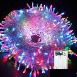 String Lights Fairy 20Leds Christmas For Homes Tree Wall Decoration Battery Powered Drop Delivery