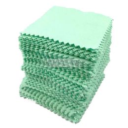 50Pcs Fashion Bulk Green Silver Polishing Cloth Sterling 925 Silver Jewelry Cleaner Anti-tarnish220A