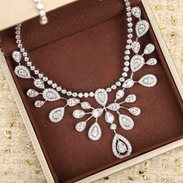 2023 Luxury quality charm pendant necklace with diamond wedding Jewellery gift have stamp PS4748A