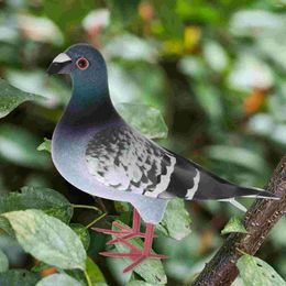 Party Decoration Miniatures Garden Statue Turtledove Landscape Pigeon Sculpture Artificial Feathered Lawn Adornment Craft