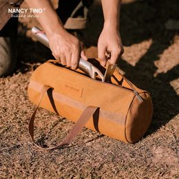 Outdoor Bags Outdoor Tent Peg Storage Bag Camping Tool Organiser Picnic Tools Pack Sundry Bag for Hiking Fishing Hunting Washed Canvas 231025