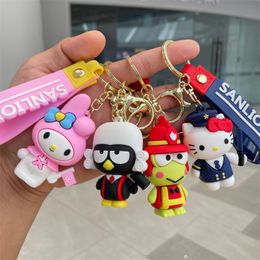 Wholesale in Bulk Kawaii Bulk Anime Accessories Car Keychain Doll Charm Key Ring Cute Couple Students Personalised Creative Valentine's Day Gift 5 Style A55 DHL