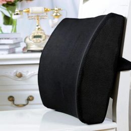 Pillow Chair Backrest Memory Foam Reduce Fatigue Lumbar Support Office Lower Back Ergonomic Design