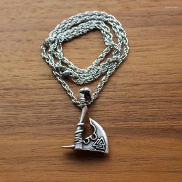 Pendant Necklaces Slavic Warrior Necklace Viking Men Axe Triangle Scandinavian Jewellery