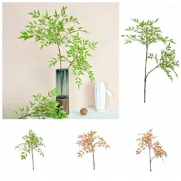 Decorative Flowers Simulated Single Fork 2 Nandina Home Living Room Dining Table Flower Arrangement Branches Pography Props Decoration