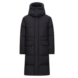 down coat men puffer jacket winter parkas hooded windbreaker thick warm outerwear overcoat plus size s m l xl xxl xxxl black white
