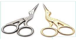 Scissors Stainless Steel Embroidery Sewing Tools Crane Shape Stork Measures Retro Craft Shears Cross Stitch5917042