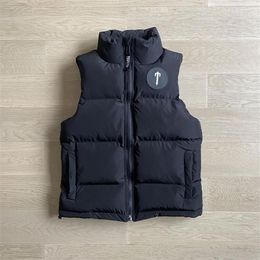 Men's Vests Men Sleeveless Tops Jackets Vest T Badge Gilet Quality Cotton Embroidery Women Short Suits High Street Warm Cloth251x