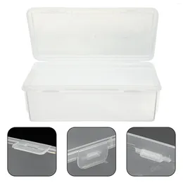 Plates Bread Storage Box Plastic Bin Lid Square Fruit Canister Gift Fresh Keep Holder Fridge Sealing Case