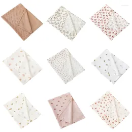 Blankets Baby Floral Blanket Crib Cotton Bath Towel Fast Dry Unisex Wrap Cloth