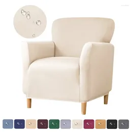 Chair Covers Spandex Elastic Tub Cover Water Repellent Stretch Club Couch Armchair Slipcover 1 Seater Sofa Living Room Bar El