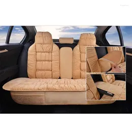 Car Seat Covers Plush Cover Universal Winter Warm Cushion 5 SUV Sedans Front And Rear Back With Backrest Protector Pad