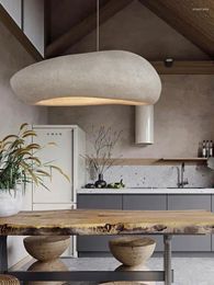 Pendant Lamps Nordic Handmade Wabi Sabi Restaurant Chandelier Japan Style Indoor Loft Led Hanging Light Kitchen Island Cafe Shope Lamp