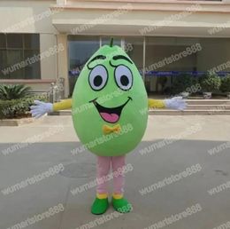 High quality Green Friuts Mascot Costume Carnival Unisex Outfit Adults Size Christmas Birthday Party Outdoor Dress Up Promotional Props