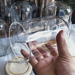 Bottles 12pcs/pack 7 9cm Small Size Single Glass Dome Vase Home Decoration Creative Transparent Cover Friend Gift Wedding Prop