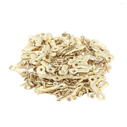 Frames 200pcs Picture Frame Turn Buttons Po Hanging Hangers Tablet Locks With 100pcs Hollow Rivets For DIY Tyres