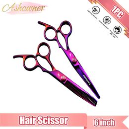 Scissors Shears 6 Inch Hair Scissors Thinning Barber Cutting Professional Hair Shears Scissor Tools Stainless Steel Hairdressing Scissors 1PC 231025