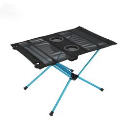 Camp Furniture Outdoor Aluminium Alloy Folding Table Portable Ultralight Storage Tourist Picnic Desk For Travelling Camping Furniture Equipment 231024