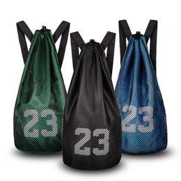 Balls Basketball BagBasketball BagTraining Sports Backpack Fitness Storage BagFootball Volleyball Net Pocket Bag 231024