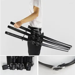 Party Supplies Leather Mediaeval Sword Holder Belt Waist Scabbard Viking Knight Pirate Frog Rapier Strap Halloween Carnival Costume Props