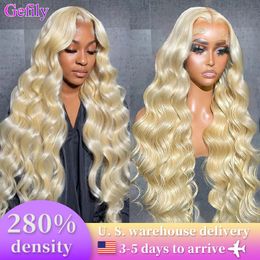 Lace Wigs 280 Density 30 36inches 613 Body Wave Wigs Human Hair Honey Blonde 13x4 13x6 HD Lace Frontal Wigs For Women PrePlucked Baby Hair 231024