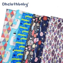 Cloth Diapers Adult Diapers Nappies Washable Waterproof TPU Handmade Polyester Fabric Printed PUL Diaper Menstrual Pads DIY Sewing 231024