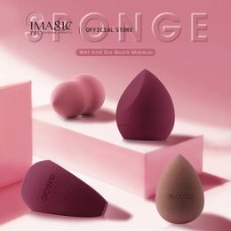 Sponges Applicators Cotton IMAGIC 10PCS/Kit Makeup Blender Puff Sponge Set Dry Wet Foundation Powder Blush Sponge Beauty Tools Women Make Up Tools 231025