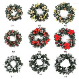 Decorative Flowers Christmas Led Lighting Wreath Halloween Festival Door Electric Decorations Holiday Home Decoration Thanksgiving Gifts For