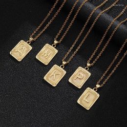 Pendant Necklaces 2023 Fashion Women Luxury A-Z Initial Letter Necklace Sexy Party Stainless Steel Chain Jewellery Gifts