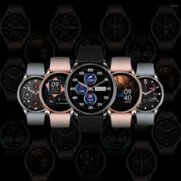 Wristwatches Y33 Smart Couple Watch Round Screen Bluetooth Call Heart Rate Blood Oxygen Sleep Monitoring Message Reminder Exercise