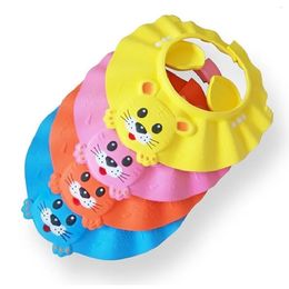 Shower Caps Safe Shampoo baby Shower Cap Bathing Bath Protect Soft Cap Hat For Baby Children Kids Gorro de ducha Tonsee ss1833 231024